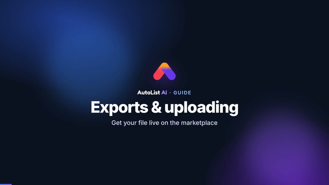 Exports & uploading video guide