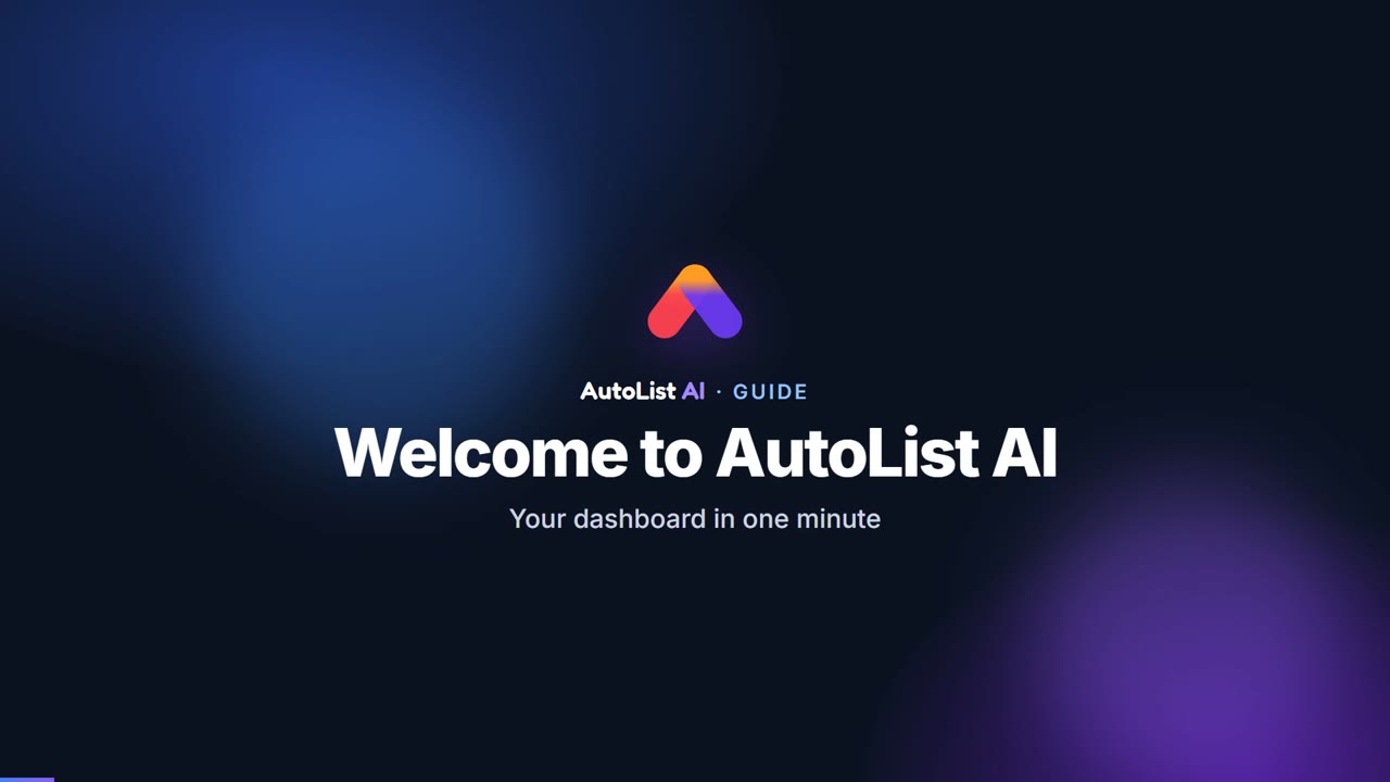 Welcome to AutoList AI video guide